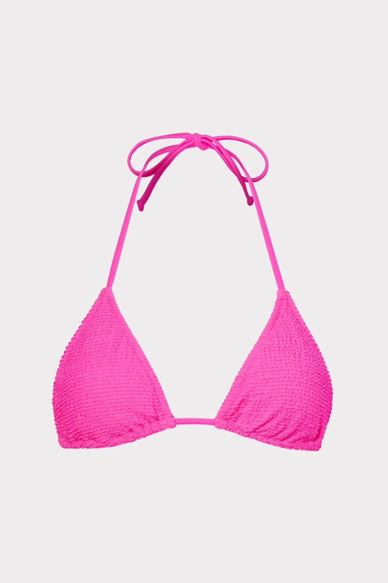 textured_triangle_bikini__0-2.webp Jumpsuits & Rompers-MILLY Textured Triangle Bikini Top Neon Pink