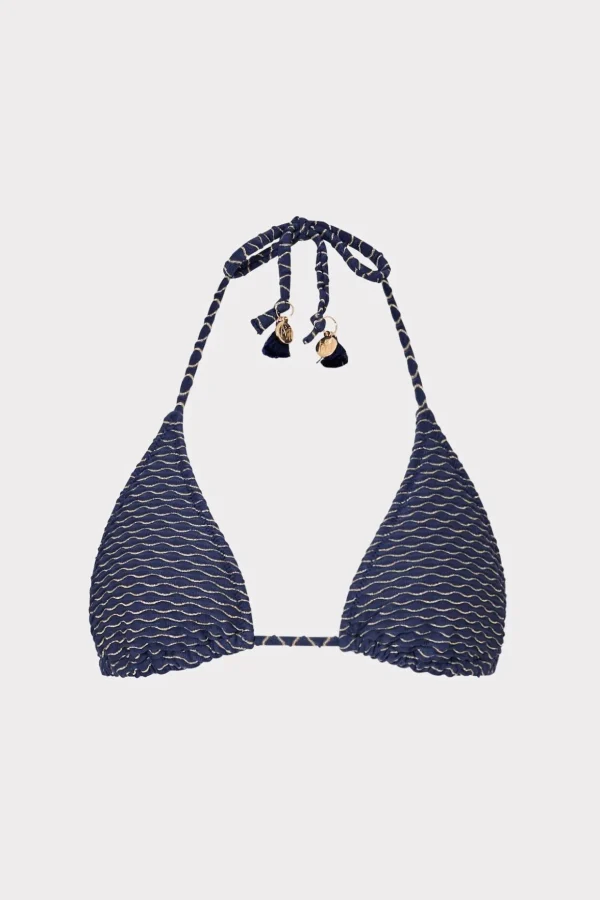 textured_waves_triangle_b_0-2.webp Jumpsuits & Rompers-MILLY Textured Waves Triangle Bikini Top Navy