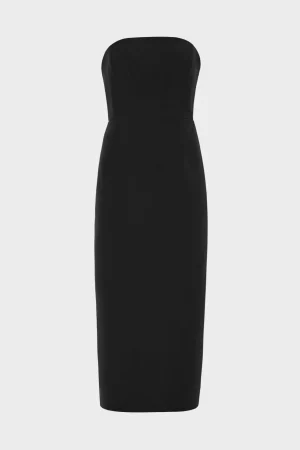 Little Black Dresses-MILLY Traci Cady Dress Black