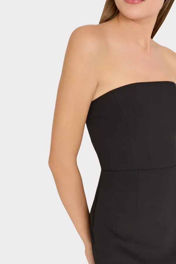 Little Black Dresses-MILLY Traci Cady Dress Black