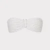 Jumpsuits & Rompers-MILLY Verone Texture Waves Bandeau Top White