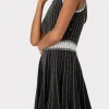vertical_texture_fit_and__2-7.webp Knit Dresses-MILLY Vertical Texture Fit And Flare Dress Black/Ecru