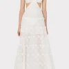 Jumpsuits & Rompers-MILLY Vivianne 3D Floral Cotton Eyelet Dress White