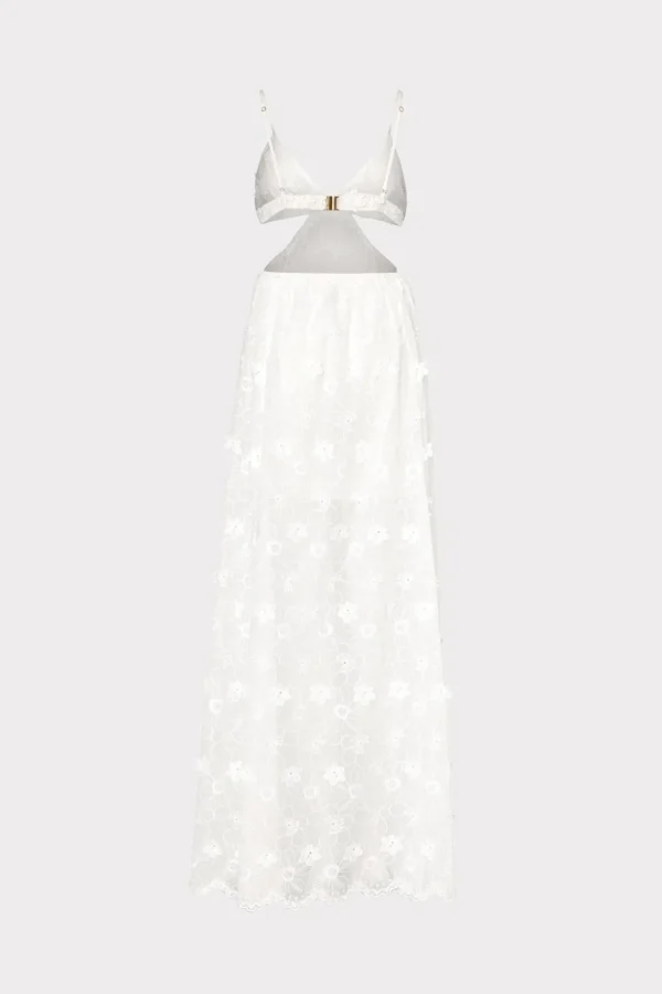 vivianne_d_floral_cotton__3.webp Cover-Ups-MILLY Vivianne 3D Floral Cotton Eyelet Dress White