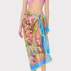 watercolor_caribbean_cora_1.webp Cover-Ups-MILLY Watercolor Caribbean Coral Chiffon Sarong Green Multi