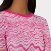 wave_jacquard_crewneck_pu_2-1.webp Sweaters & Knits-MILLY Wave Jacquard Crewneck Pullover Pink/Ecru
