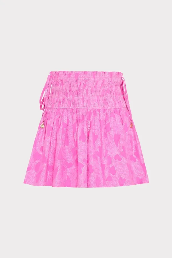 wendy_lurex_jacquard_shor_0-1.webp Jumpsuits & Rompers-MILLY Wendy Lurex Jacquard Shorts Pink