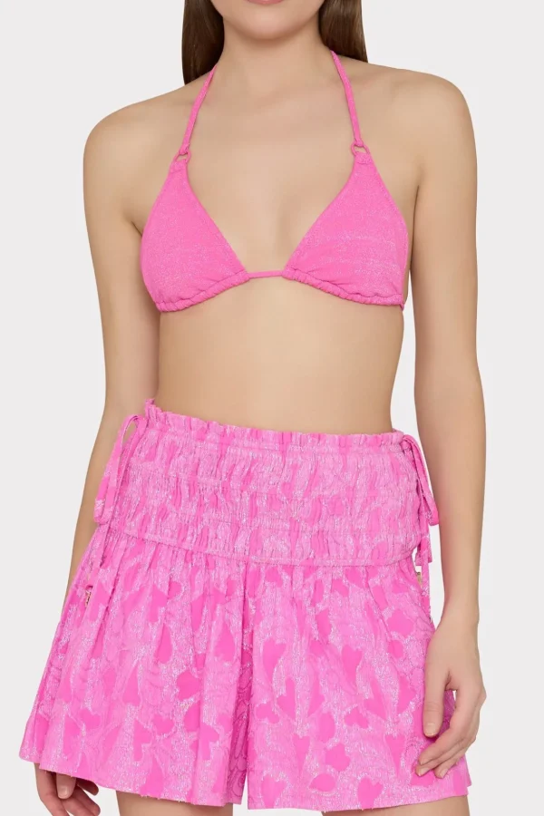 wendy_lurex_jacquard_shor_2-1.webp Jumpsuits & Rompers-MILLY Wendy Lurex Jacquard Shorts Pink