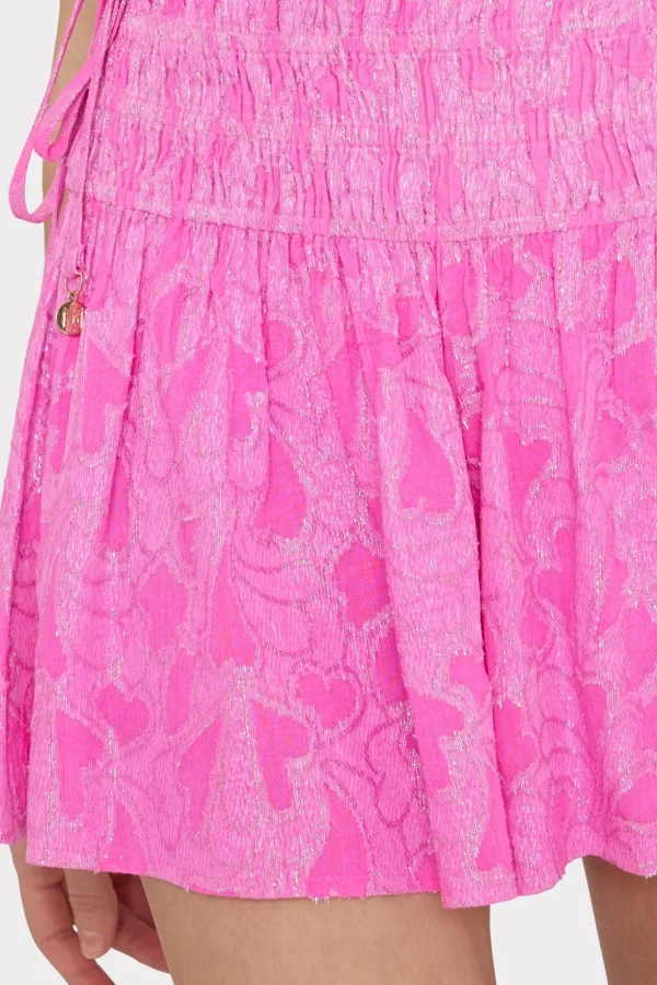 wendy_lurex_jacquard_shor_3-1.webp Jumpsuits & Rompers-MILLY Wendy Lurex Jacquard Shorts Pink