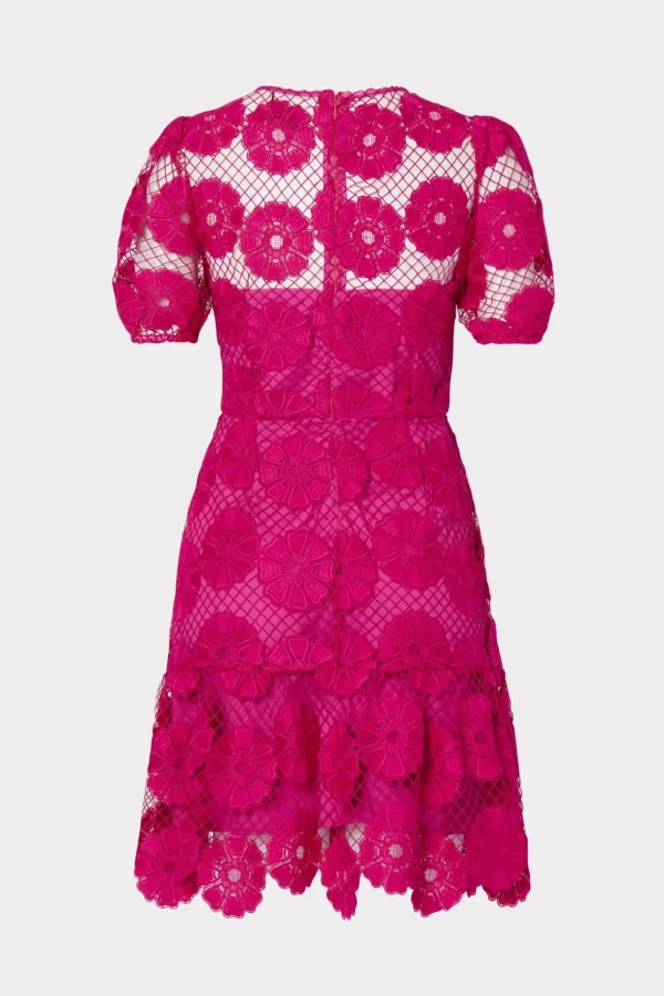 yasmin_daisy_lace_dress_1-1.webp Jumpsuits & Rompers-MILLY Yasmin Daisy Lace Dress Milly Pink