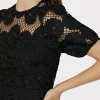 yasmin_daisy_lace_dress_2.webp Jumpsuits & Rompers-MILLY Yasmin Daisy Lace Dress Black