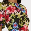 Guest Of Dresses-MILLY Yasmin Floral Embroidery Dress Red Multi