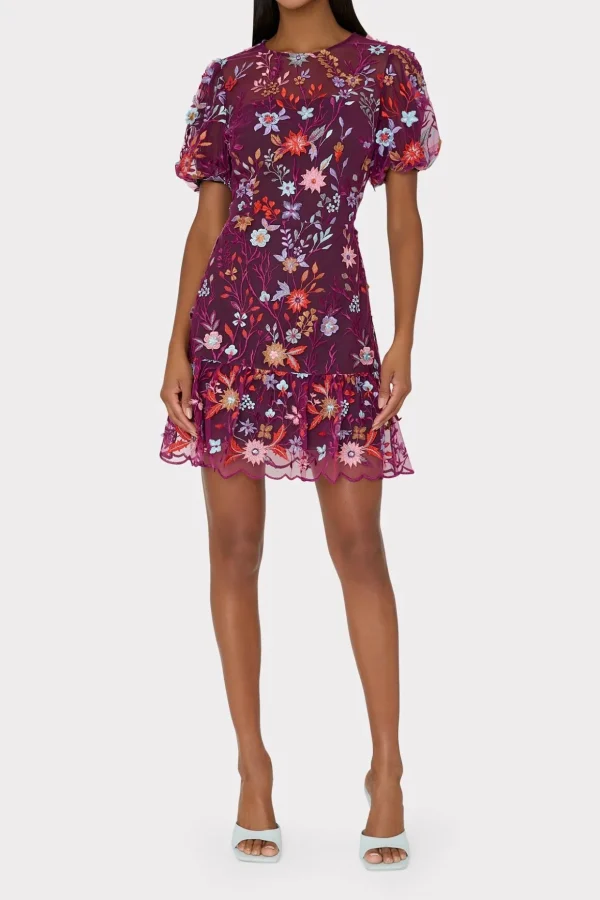yasmin_tropical_garden_em_1.webp Jumpsuits & Rompers-MILLY Yasmin Tropical Garden Embroidered Dress Multi