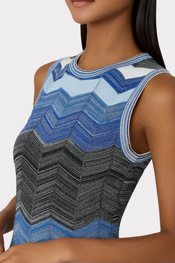 zig_zag_knit_mini_dress_2-5.webp Mini Dresses-MILLY Zig Zag Knit Mini Dress Navy Multi